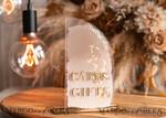 TISCHDEKORATIONSCHILDER   Gästebuch & Karten Geschenke Schilder Transparente Acrylkarten & Geschenke-Schild, Halb-Bogen Beige Ombre Acryl und Gold-Schild, Nude Gold Plexi-Schild, Taupe Luxus Hochzeits Tischdekoration, Hochzeitsschild Goldener Spiegel Karten-Schild mit Ständer18