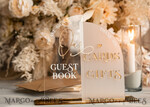 TISCHDEKORATIONSCHILDER   Gästebuch & Karten Geschenke Schilder Goldene Acryl Geschenke & Karten Schilder mit Ständer, Elfenbein Samt und goldenes Gästebuch Schild, Goldene Plexi Geschenke & Karten Schilder, Luxuriöse Hochzeits Gästebuch Dekor Tischmittelstücke9