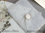 WEDDING INVITATIONS plexi acrylic mirror Ivory Beaded Wrapping Wedding Invitations, Elegant Clear Acrylic Wedding Cards, Plexi Transparent Wedding Invites, Wedding Invitation Suite with Pearls32