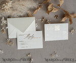 WEDDING INVITATIONS plexi acrylic mirror Ivory Beaded Wrapping Wedding Invitations, Elegant Clear Acrylic Wedding Cards, Plexi Transparent Wedding Invites, Wedding Invitation Suite with Pearls32