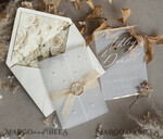 WEDDING INVITATIONS plexi acrylic mirror Ivory Beaded Wrapping Wedding Invitations, Elegant Clear Acrylic Wedding Cards, Plexi Transparent Wedding Invites, Wedding Invitation Suite with Pearls21
