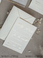 WEDDING INVITATIONS plexi acrylic mirror Ivory Beaded Wrapping Wedding Invitations, Elegant Clear Acrylic Wedding Cards, Plexi Transparent Wedding Invites, Wedding Invitation Suite with Pearls21