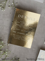 WEDDING INVITATIONS plexi acrylic mirror Ivory Beaded Wrapping Wedding Invitations, Elegant Clear Acrylic Wedding Cards, Plexi Transparent Wedding Invites, Wedding Invitation Suite with Pearls27