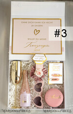 Brautjungfer/Trauzeuge Box Trauzeugin Geschenk Fragen Box XXL Trauzeugin Geschenkfragen Box, Brautjungfer Trauzeuge, Möchtest Du meine Trauzeugin sein Box, Geschenkschachtel, Trauzeuge fragen10