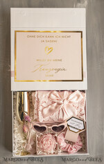 Brautjungfer/Trauzeuge Box Trauzeugin Geschenk Fragen Box XXL Trauzeugin Geschenkfragen Box, Brautjungfer Trauzeuge, Geschenkschachtel, Trauzeuge Fragen Möchtest Du meine Trauzeugin sein Box15
