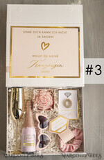 Brautjungfer/Trauzeuge Box Trauzeugin Geschenk Fragen Box XXL Trauzeugin Geschenk Fragen Box, Brautjungfer Trauzeuge, Möchtest Du meine Trauzeugin sein Box, Geschenkschachtel, Trauzeuge Fragen9