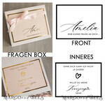 Brautjungfer/Trauzeuge Box Trauzeugin Geschenk Fragen Box XXL Trauzeugin Geschenk Fragen Box, Brautjungfer Trauzeuge, Möchtest Du meine Trauzeugin sein Box, Geschenkschachtel, Trauzeuge Fragen9