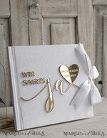 WEDDING GUEST BOOKS Hochzeitsgästebuch Hochzeitsfoto-Gästebuch Polaroid Gold Acrylic Hochzeitsgästebuch Personalisiert Schilderset Samtweißes Sofort-Fotobuch Boho Elegant Instax Hochzeitsfoto-Gästebuch12