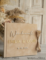 WEDDING GUEST BOOKS Hochzeitsgästebuch Hochzeitsfoto-Gästebuch Polaroid Gold Acrylic Hochzeitsgästebuch Personalisiert Schilderset Samtbeige Sofort-Fotobuch Boho Elegant Instax Hochzeitsfoto-Gästebuch15