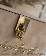  CARD BOXES hochzeitPOst Briefbox hochzeitPOst Briefbox, Spardose aus Samt für Hochzeiten, weißer Samt14