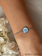 BRIDESMAID/BEST MAN BOX Trauzeuge Fragen Geschenkbox Ein Geschenk für die Braut – Ein Armband mit einer Vergissmeinnicht-Blume in einer Geschenkbox mit Widmung5