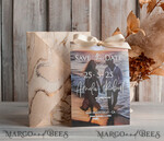 SAVE THE DATES photo vellum plexi  Callendar Clear Ivory Marble Gold Save the Date Cards with Photo, Plexi Clear Save Our Dates with Photo 10
