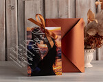 SAVE THE DATES photo vellum plexi  Callendar Clear Terracotta  Gold Save the Date Cards with Photo, Plexi Clear Save Our Dates with Photo 12