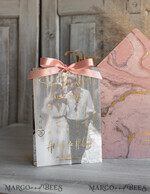 SAVE THE DATES photo vellum plexi  Pink Gold Marble Save the Date Cards with Photo, Vellum Save Our Dates with Photo Gold Foil Calendar Cards 17