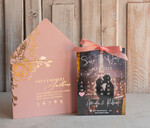 SAVE THE DATES photo vellum plexi  Blush Pink Callendar Clear Gold Save the Date Cards with Photo, Plexi Save Our Dates with Photo 8