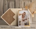 SAVE THE DATES photo vellum plexi   Save the Date Cards with Photo, Vellum Golden Save Our Dates with Photo 15