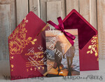 SAVE THE DATES photo vellum plexi  Maroon Burgundy Callendar Clear Gold Save the Date Cards with Photo, Plexi Save Our Dates with Photo 16