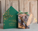 SAVE THE DATES photo vellum plexi  Emerald green Velvet Clear Gold Save the Date Cards with Photo, Plexi Save Our Dates with Photo 13