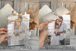 SAVE THE DATES photo vellum plexi  Ivory Gold Marble Save the Date Cards with Photo, Vellum Save Our Dates with Photo Gold Foil Calendar Cards 13