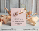 WEDDING FAVORS Resin Custom Resin Keychain Wedding Favors For Guests in bulk Custom Resin Keychain, Golden personalised Thank you gifts Teardrop Keychain with Gold-Plated Stainless Steel Hardware7
