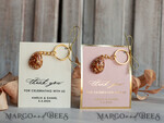 WEDDING FAVORS Resin Custom Resin Keychain Wedding Favors For Guests in bulk Custom Resin Keychain, Golden personalised Thank you gifts Teardrop Keychain with Gold-Plated Stainless Steel Hardware9