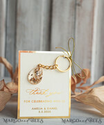 WEDDING FAVORS Resin Custom Resin Keychain Wedding Favors For Guests in bulk Custom Resin Keychain, Golden personalised Thank you gifts Teardrop Keychain with Gold-Plated Stainless Steel Hardware4