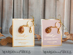 WEDDING FAVORS Resin Custom Resin Keychain Wedding Favors For Guests in bulk Custom Resin glamour golden Keychain, Golden personalised Thank you gifts Teardrop Keychain with Gold-Plated Stainless Steel Hardware7