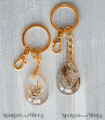 WEDDING FAVORS Resin Custom Resin Keychain Wedding Favors For Guests in bulk Custom Resin boho pampass grass Keychain, Golden personalised Thank you gifts Teardrop Keychain with Gold-Plated Stainless Steel Hardware6