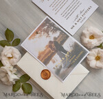 THANK YOU CARDS photo gold vellum plexi Printed vellum Wedding Photo Thank You Cards, Modern Wedding Thank You Cards with Photo, Minimalist Thank You Cards Wedding8