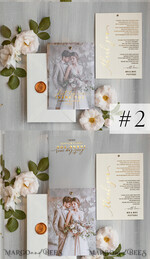 THANK YOU CARDS photo gold vellum plexi Printed vellum Wedding Photo Thank You Cards, Modern Wedding Thank You Cards with Photo, Minimalist Thank You Cards Wedding6