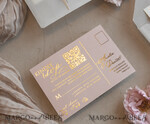 WEDDING INVITATIONS whimsical boho invites Whimsical Blush Gold Wedding Invitation with vellum etui natural dierd flowers pampass gras, Garden Elegant Floral Wedding Invitation with mirror gold heart35