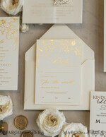 WEDDING INVITATIONS whimsical boho invites Vintage Floral Crest Monogram Blush Wedding Invitation with chiffon torn bow,  French Provence Garden Elegant Floral Wedding Invitation suite Deckled Torn edges , Elegant Toile de Jouy & Baroque Invitation set 22