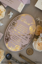 WEDDING INVITATIONS Vintage Baroque Vintage Baroque Wedding Invitation suite  Beige Golden Fine art Roses Wedding Invitations with rsvp Victorian wedding crest Chinoiserie Invites Royal Ornamental frame17