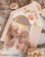 WEDDING INVITATIONS Vintage Baroque Vintage Baroque Wedding Invitation suite  Beige Golden Fine art Roses Wedding Invitations with rsvp Victorian wedding crest Chinoiserie Invites Royal Ornamental frame23
