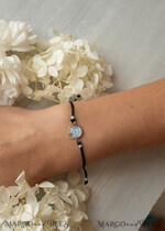 Geschenke zum Muttertag Schmuck für Mama zum Muttertag Geschenk für Mama – Armband mit Vergissmeinnicht-Blume in Geschenkbox mit Widmung4