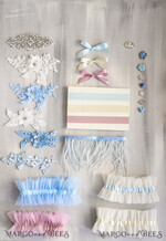 BRIDE bolero, robes, garter Geschenkidee für die Braut Strumpfband Strumpfband Etwas Blaues Geschenk für die Braut von der Trauzeugin JGA4