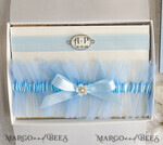 BRIDE bolero, robes, garter Geschenkidee für die Braut Strumpfband Strumpfband Etwas Blaues Geschenk für die Braut von der Trauzeugin JGA5