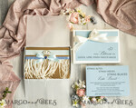 BRIDE bolero, robes, garter Geschenkidee für die Braut Strumpfband Strumpfband – die besondere Geschenkidee für die Braut getrockneten Vergissmeinnicht-Blüte3