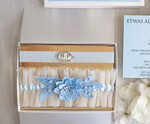 BRIDE bolero, robes, garter Geschenkidee für die Braut Strumpfband Strumpfband Etwas Blaues Geschenk für die Braut von der Trauzeugin JGA5