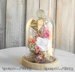 Geschenke zum Muttertag Glaskuppel mit Trockenblumen Glaskuppel mit Trockenblumen & Rose – Geschenkidee zum Muttertag6