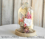 Geschenke zum Muttertag Glaskuppel mit Trockenblumen Glaskuppel mit Trockenblumen & Rose – Geschenkidee zum Muttertag6