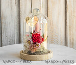 Geschenke zum Muttertag Glaskuppel mit Trockenblumen Glaskuppel mit Trockenblumen & Rose – Geschenkidee zum Muttertag6