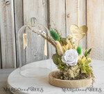Geschenke zum Muttertag Glaskuppel mit Trockenblumen Glaskuppel mit Trockenblumen & Rose – Geschenkidee zum Muttertag5