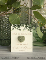 WEDDING FAVORS  Seeds of Love Wedding Favor gifts in bulk Personalized Seed Card With Plantable Seed Paper. let love grow Thank you gifts for guests2
