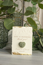 WEDDING FAVORS  Seeds of Love Wedding Favor gifts in bulk Personalized Seed Card With Plantable Seed Paper. let love grow Thank you gifts for guests5