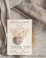 WEDDING FAVORS  Seeds of Love Wedding Favor gifts in bulk Personalized Seed Card With Plantable Seed Paper. Wildflower Seed Paper. Thank you gifts for guests2