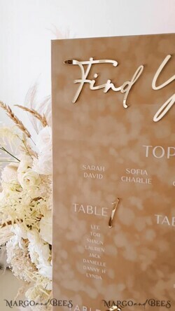 TABLE PLANS AND WEDDING WELCOME SIGNS plexi gold / velvet beige velvet and Gold Modern velvet Seating Chart, 3d Elegant Find Your Seat - Seating Plan , Luxury Wedding Table Plan, Wedding Decoration with golden letters - Golden Reception Signage - Custom Ceremony Sign11