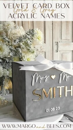  CARD BOXES velvet card boxes Card Box, Wedding Card Box with Lid, Spring Wedding Money Box, Wedding Card Box with slot and cards and gift Arch acrylic sign set16