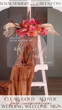 TABLE PLANS AND WEDDING WELCOME SIGNS plexi gold / velvet Luxury Clear and Gold Wedding Welcome Sign, Golden Wedding Decor, Personalised Wedding Sign, Wedding Board, Welcome Wedding Board 7