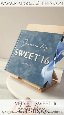 WEDDING GUEST BOOKS Instax Instant Photo Book Sweet 16 Guest Book Personalised, Velvet Instant Photo Book Boho Elegant Instax Sweet 16 Photo Guestbook17